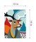Needlepoint canvas for halfstitch without yarn Deer Art SE926.369 Seg De Paris Printed Tapestry Canvas
